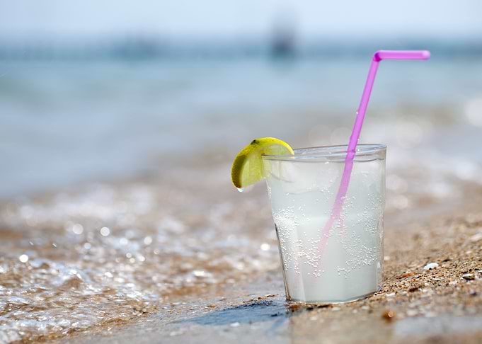 Glass Of Lemonade Or Water