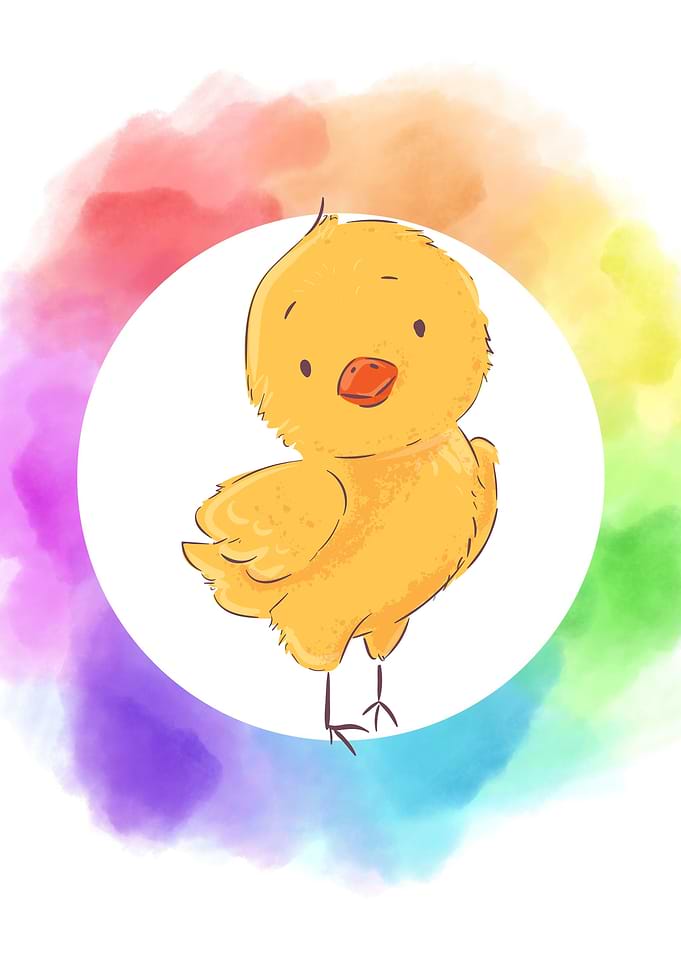 Nursery Baby Chick Cute