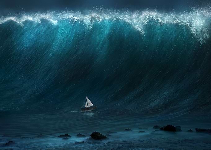 Large Wave