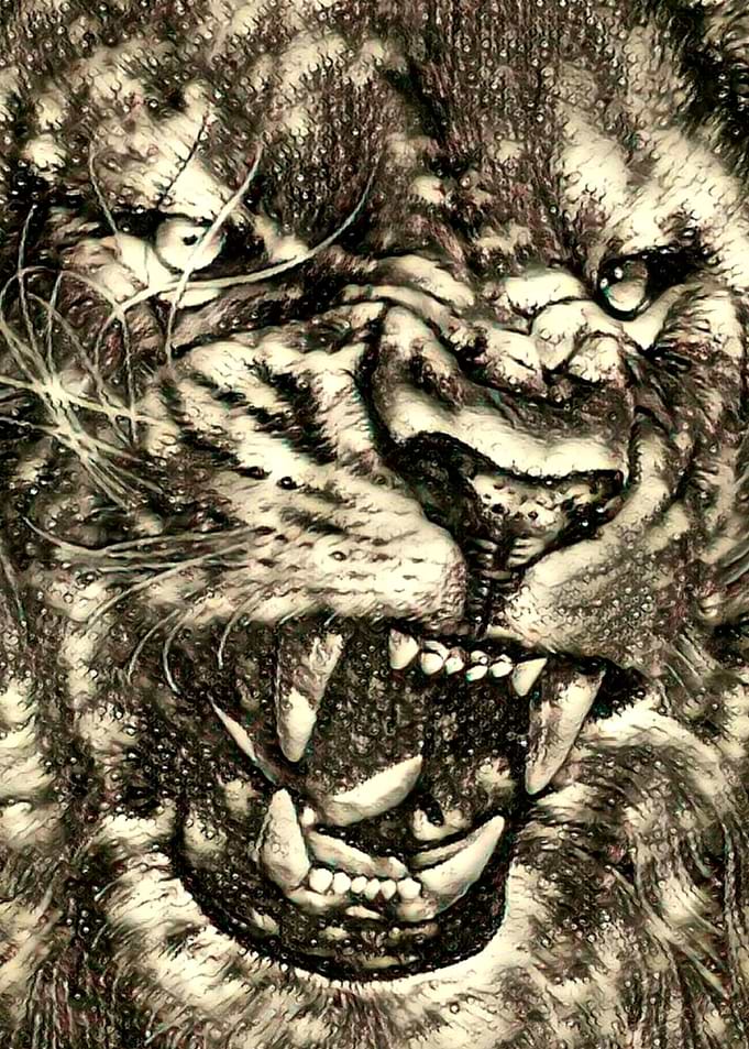 Roaring Lion Pop Art
