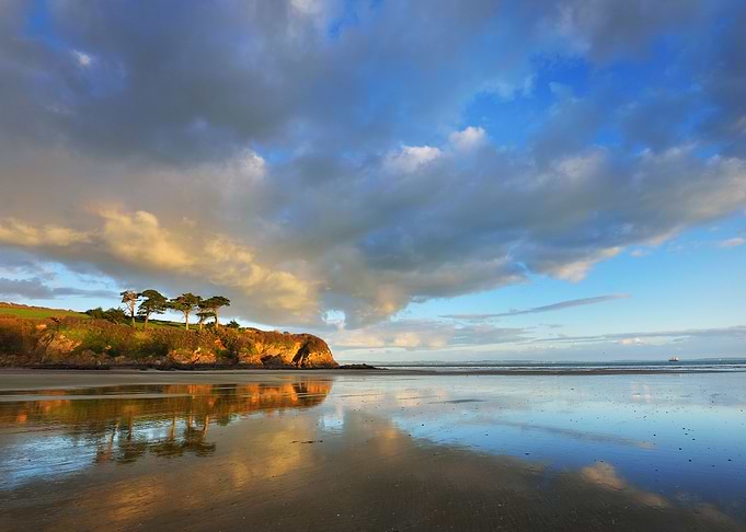 Ocean Coastline In Bretagn