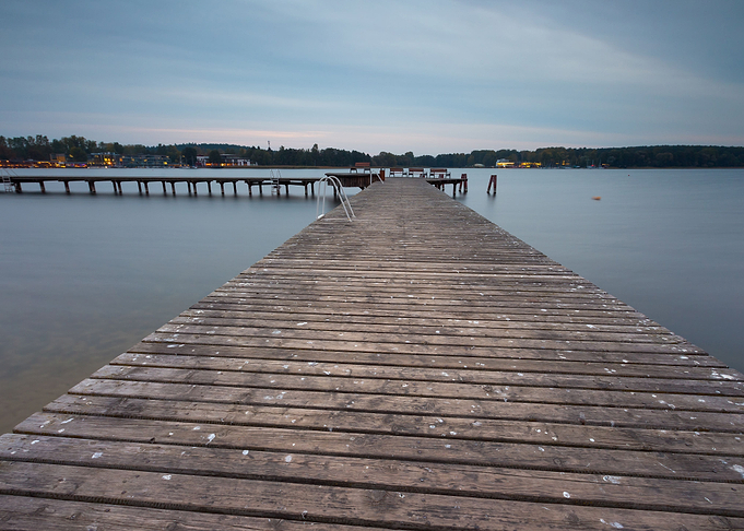 Wooden Jetty On City Beach
