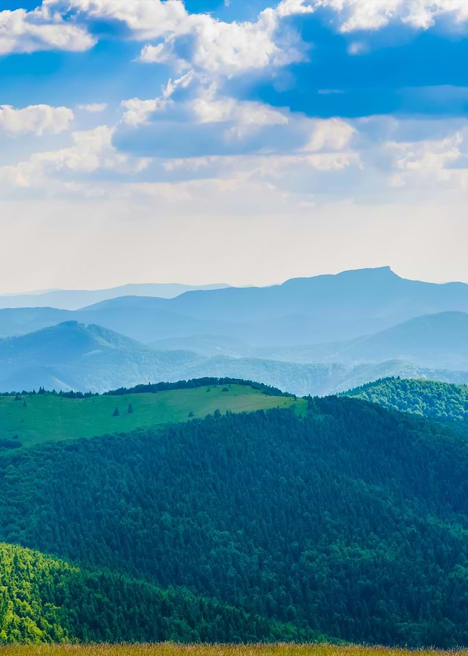 Slovakian Mountains In Sum