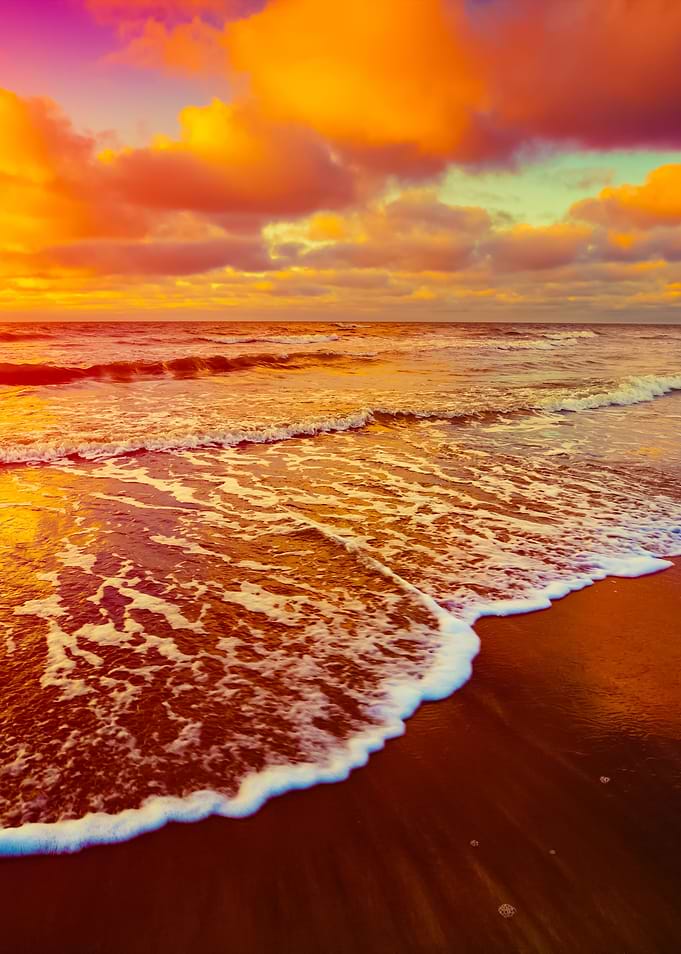 Sunset Over Sea With Oncom