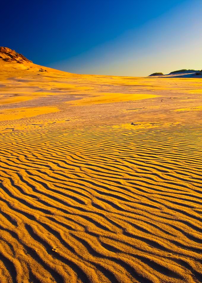 Sand Dunes At Sunrise