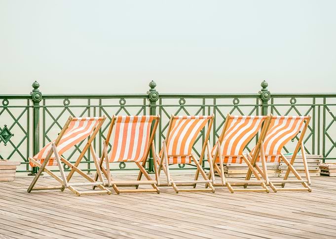 Deckchairs on the Pier