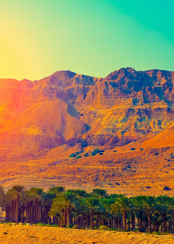Judean Desert In Israel At