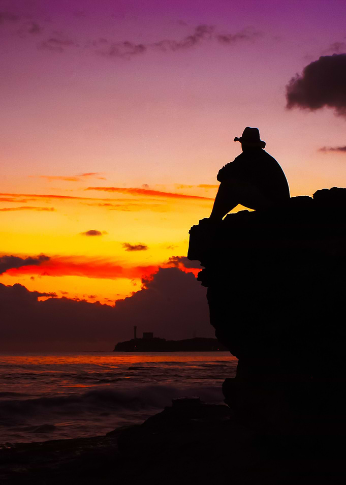 Man In Sunset