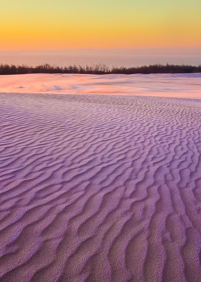 Sand Dunes At Sunrise