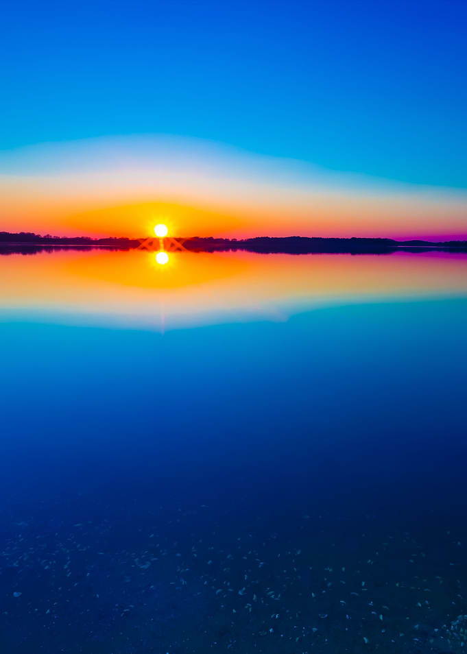 Lake At Sunset