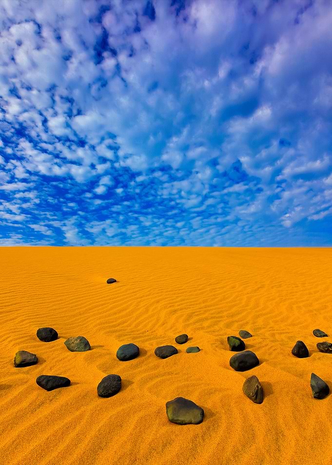 Yellow Sand Summer Dry Lan