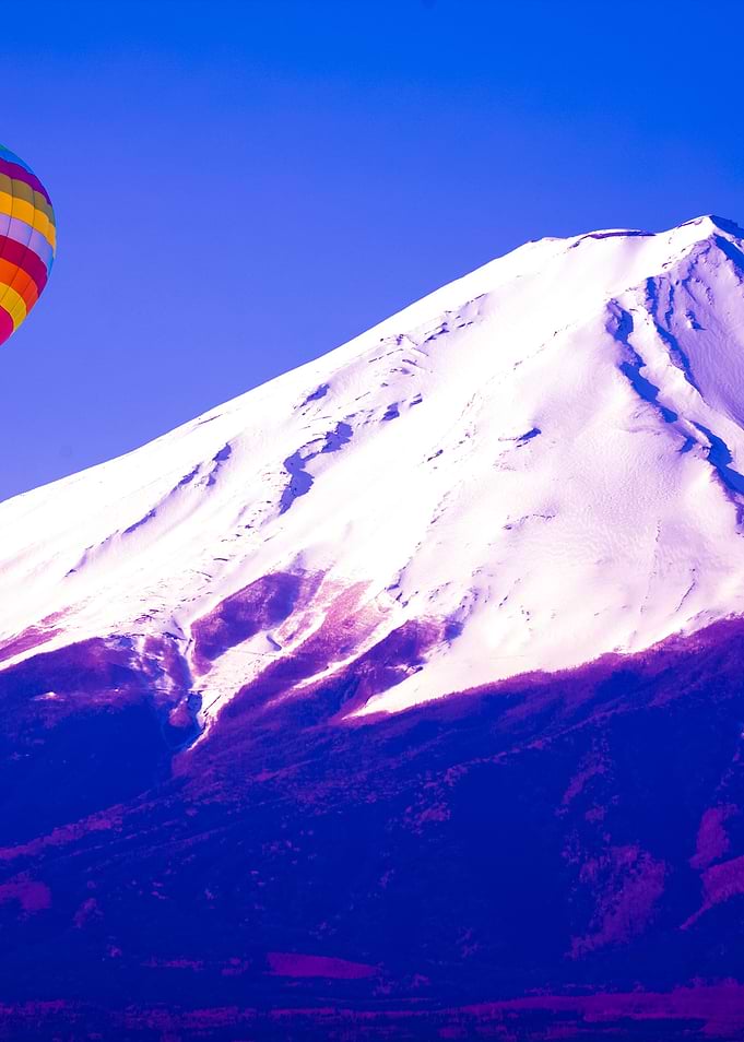 Balloon On Mount Fuji From