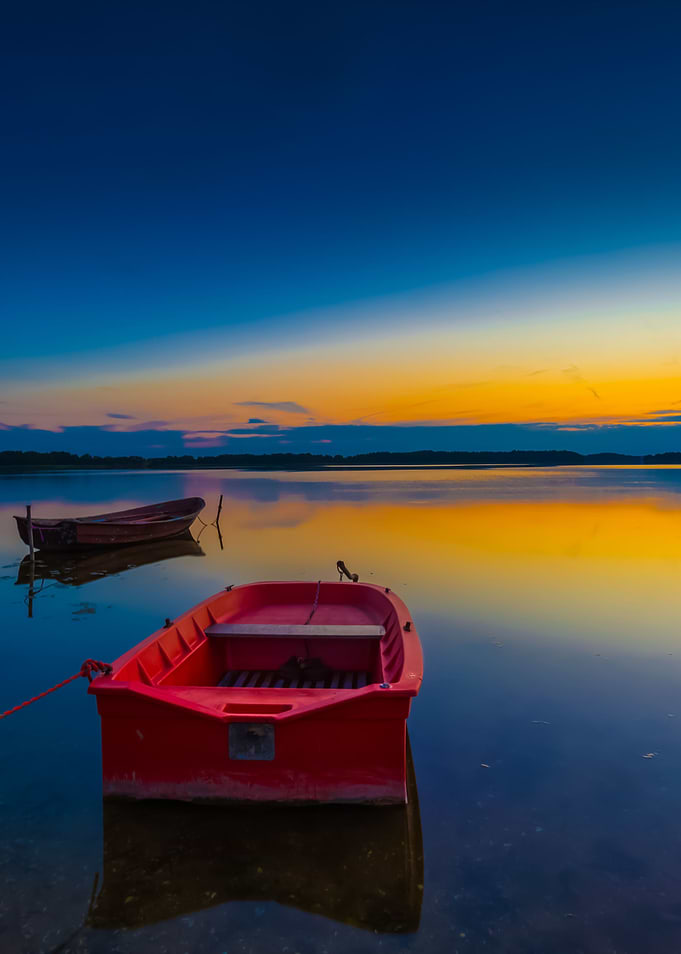 Beautiful Lake Sunset With
