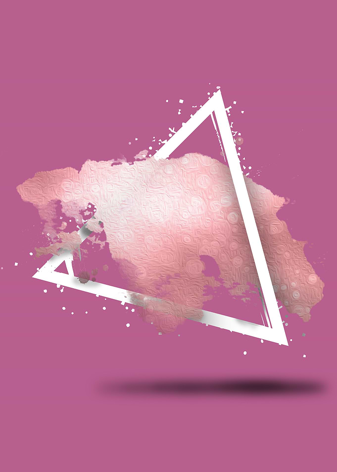 AbstractPaintShapePinkP
