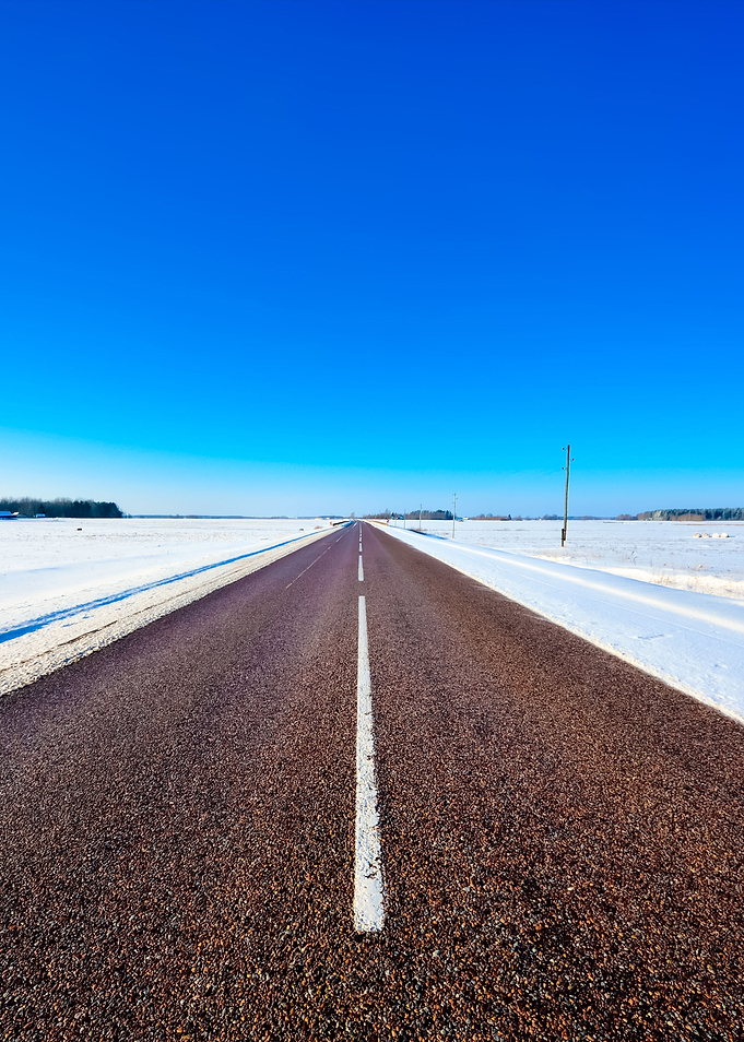 Classic Winter Scene Of A