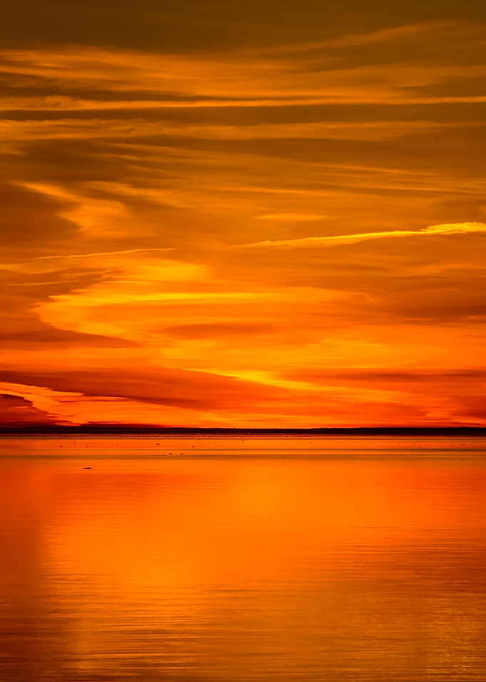 Colorful Sunset In The Sea