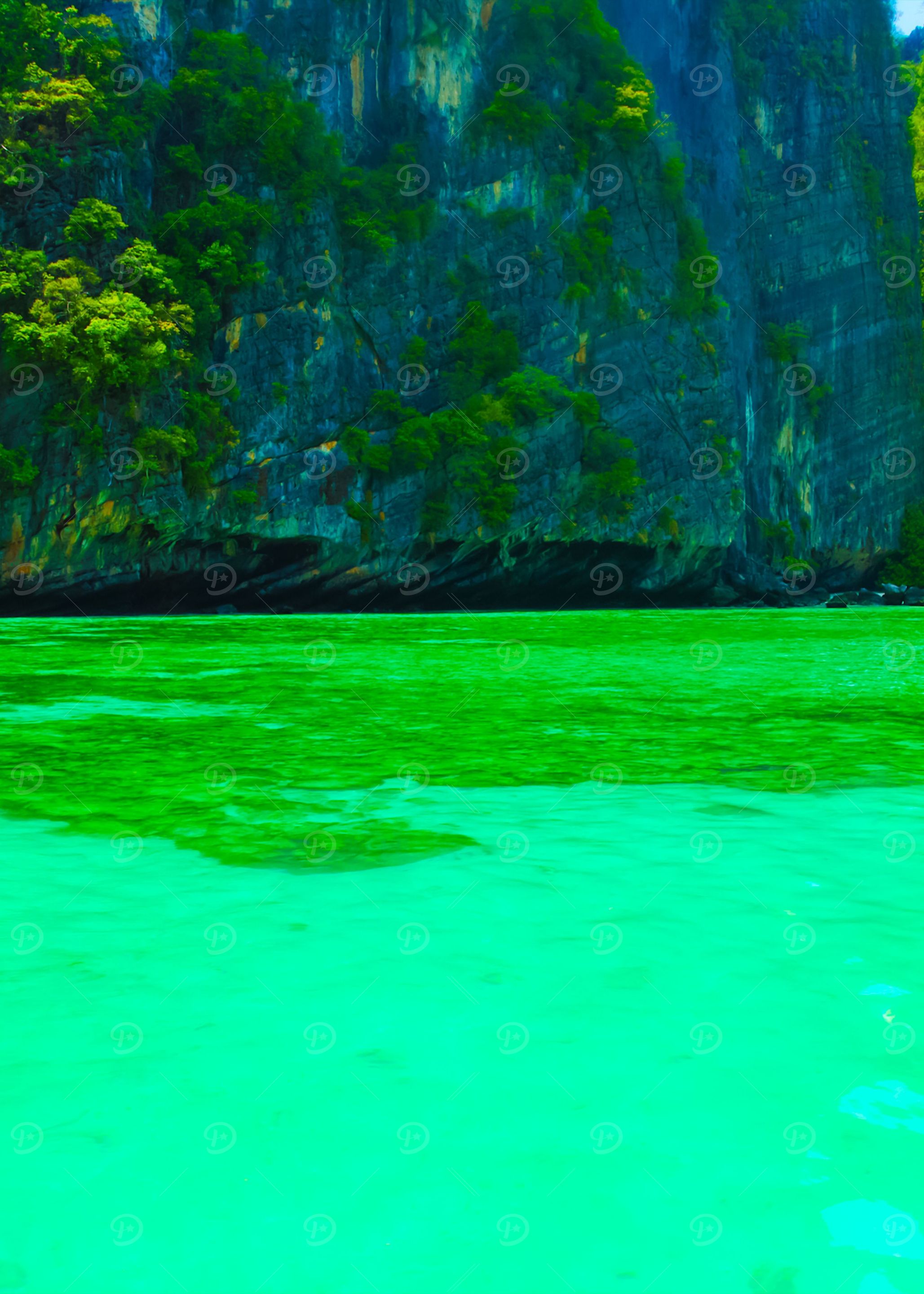 Beautiful Blue Sea From So