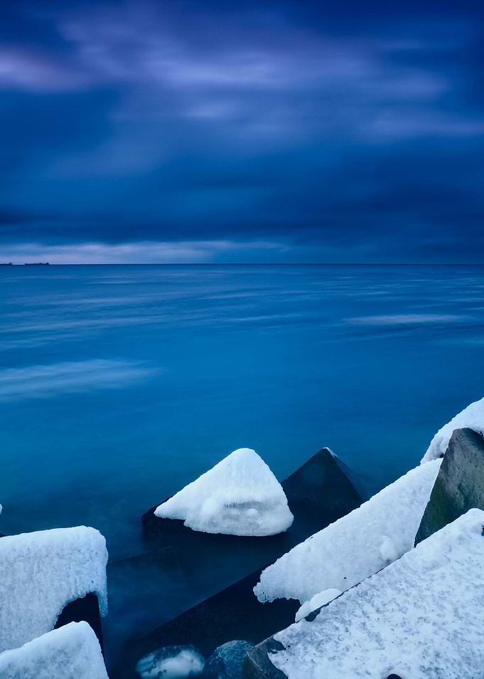 Baltic Sea In Winter In Dr