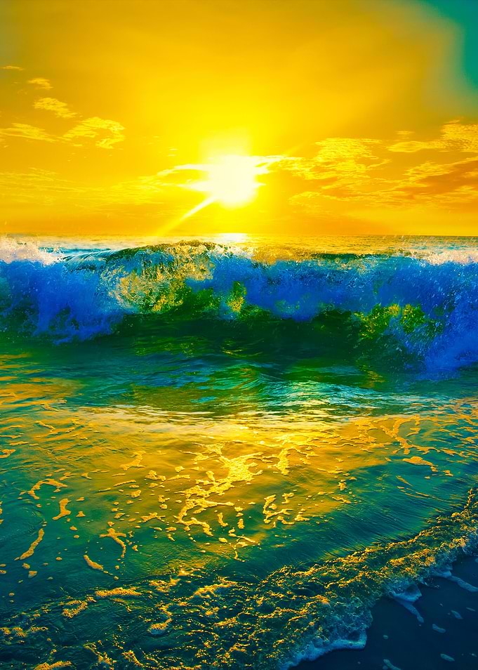 Sunrise Ocean Waves