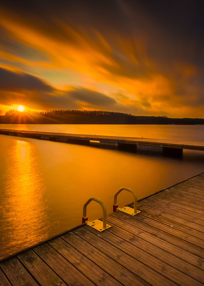 Lake Landscape With Jetty