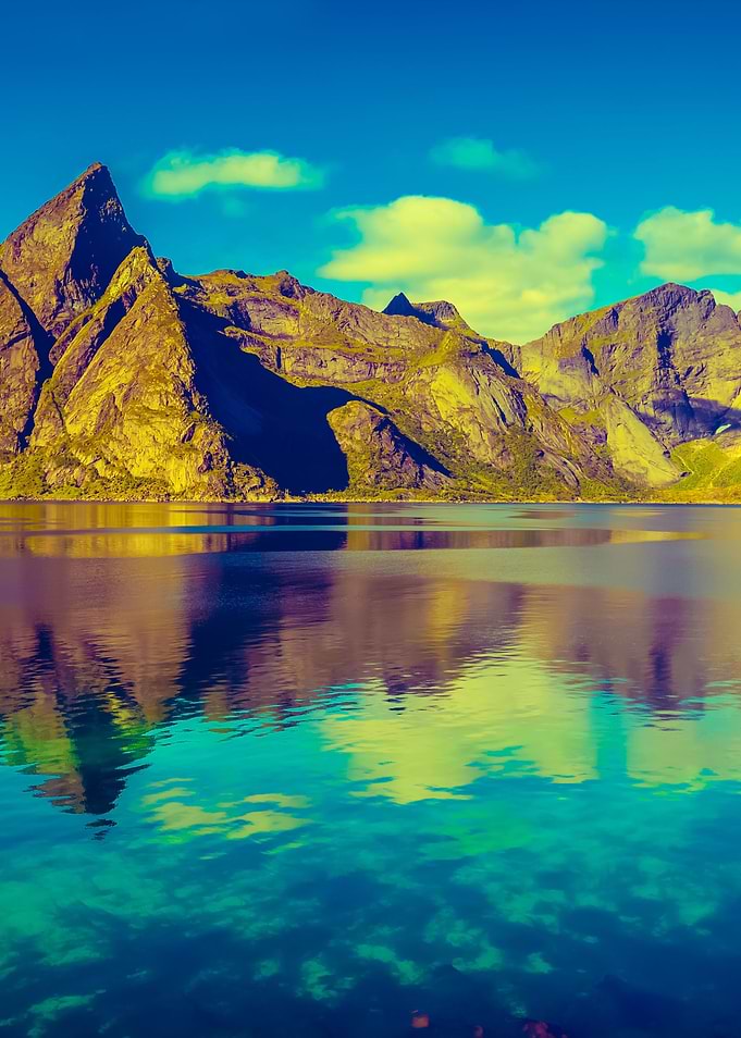 Beautiful Fjord In Lofoten