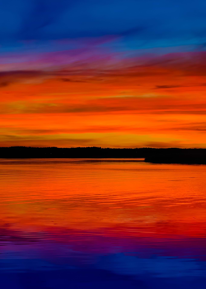 Colorful Sunrise On A Lake