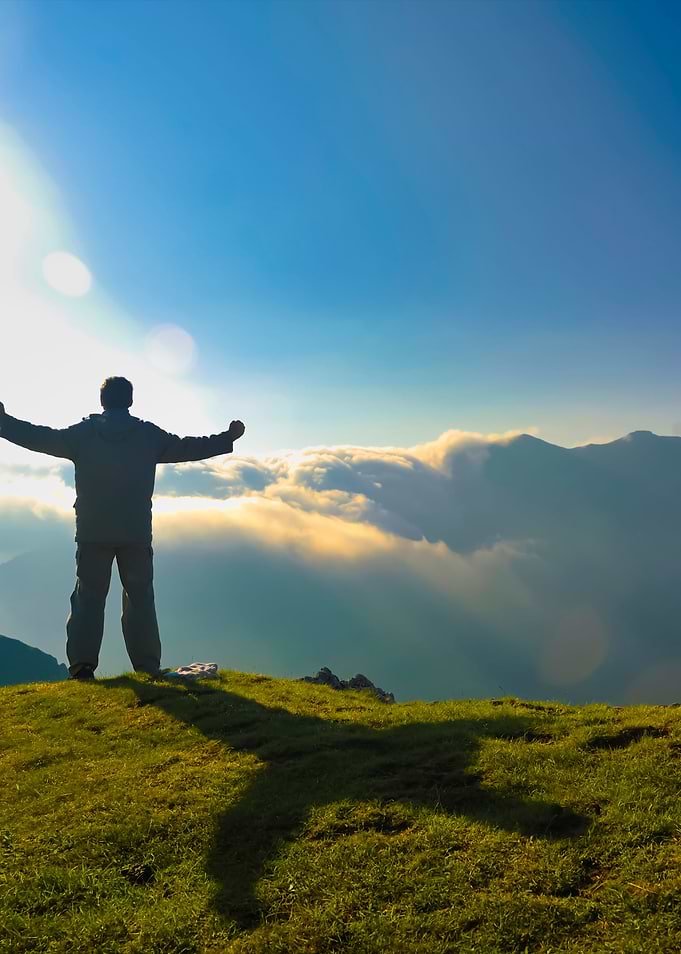 Fresh Sunrise At Mountain