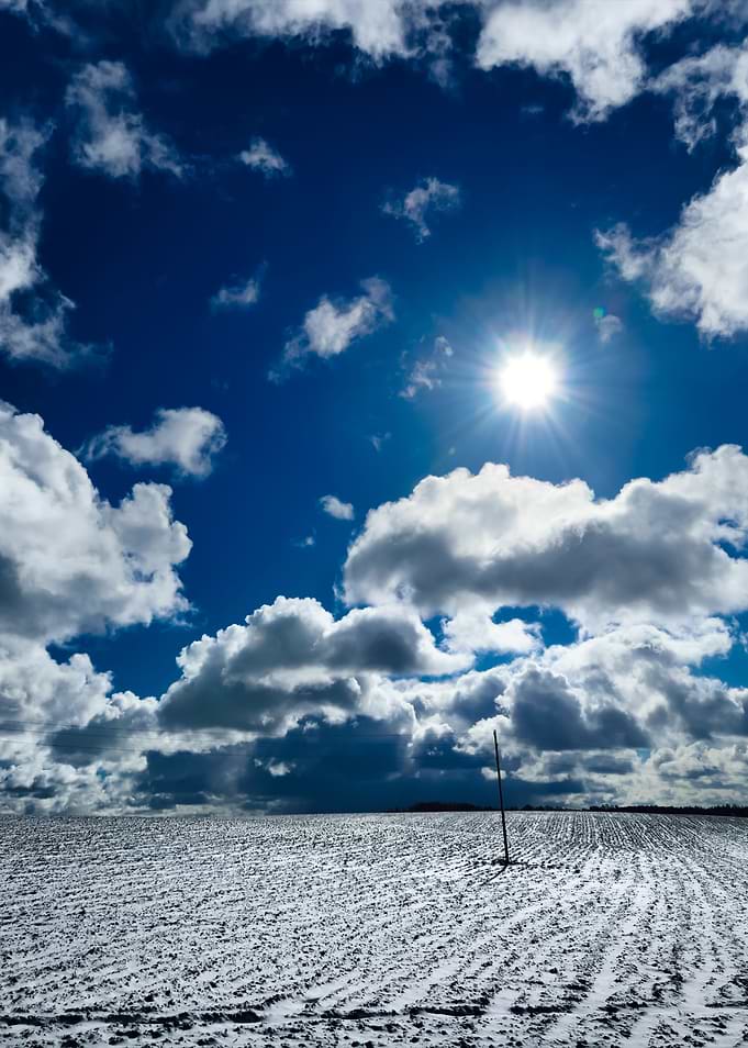 Heavy Snow Storm Clouds Ov