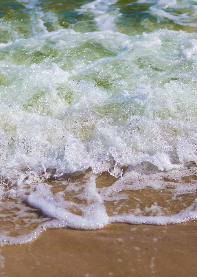 Close Up Of Sea Waves Spla