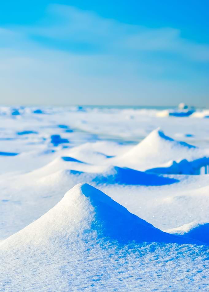 Ice Desert Winter Landscap