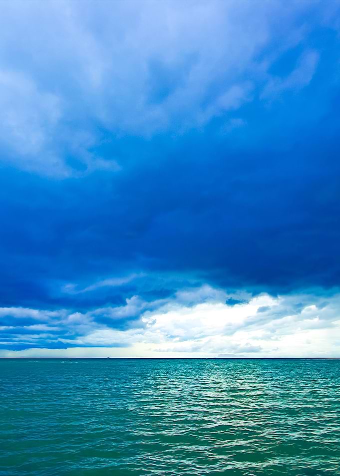 Samui Sea With Cloud Befor