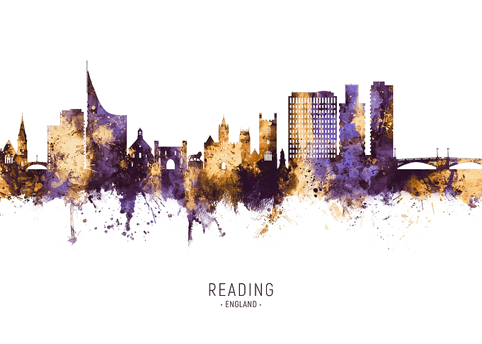 Reading England Skyline