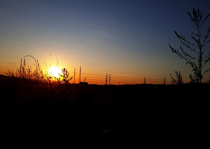 Calm sunset
