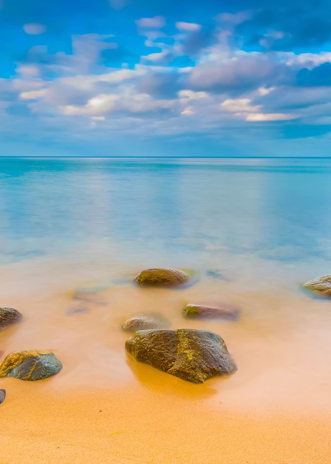 Rocky Sea Shore At Sunrise