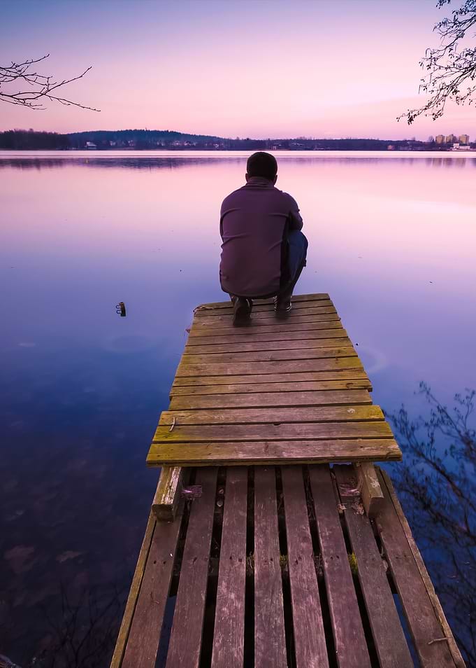 Lake Landscape With Small