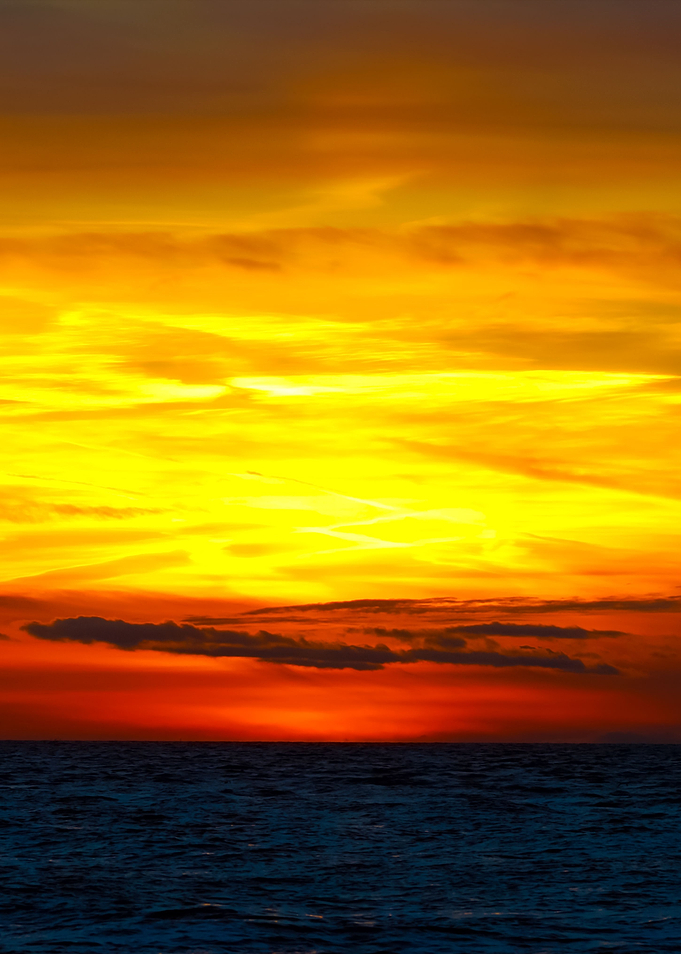 Colorful Sunset In The Sea