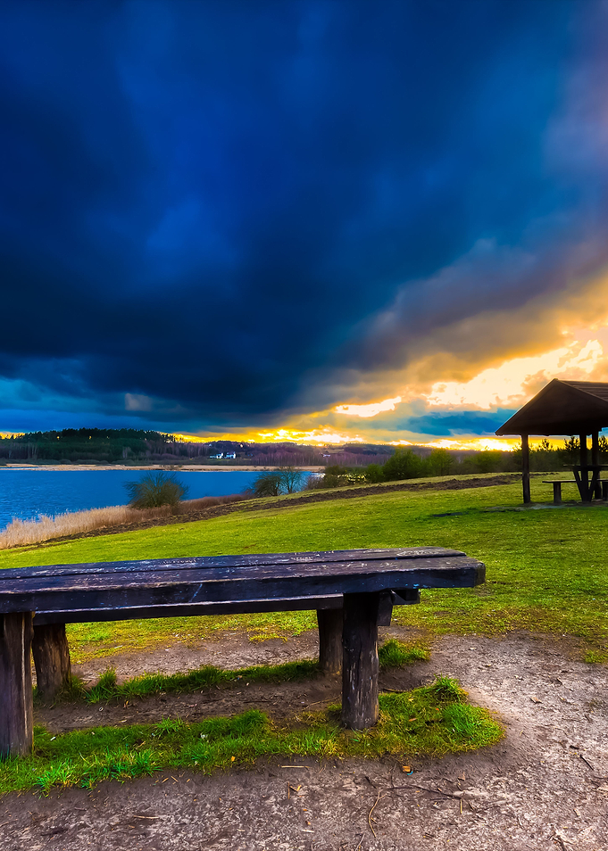Landscape With Wooden Hut
