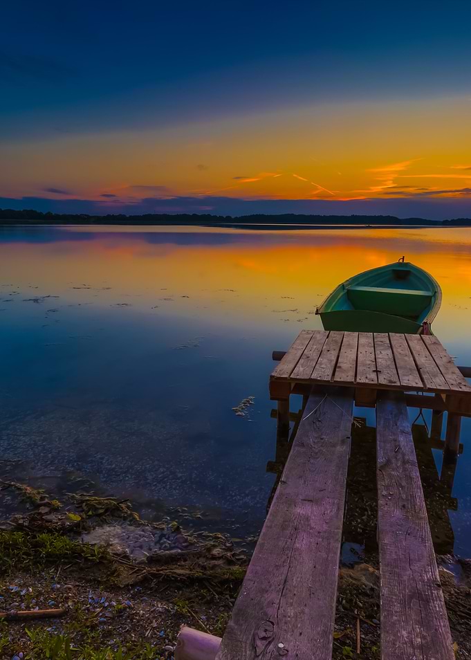 Beautiful Lake Sunset With