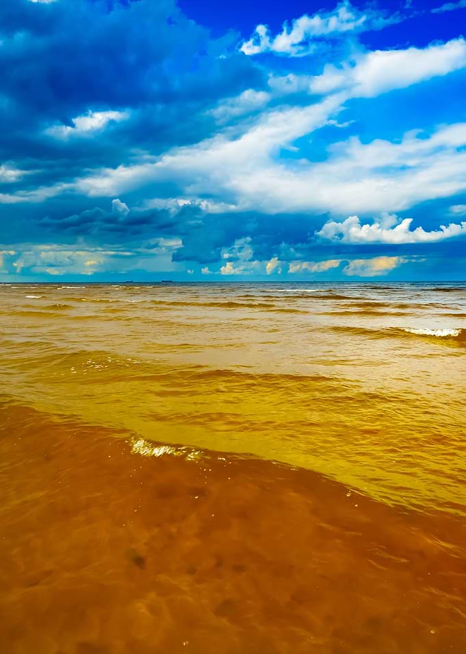 Baltic Sea Shore In Latvia