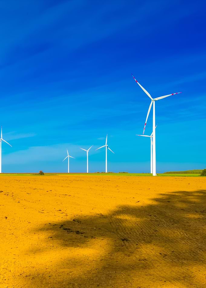 Plowed Fields And Wind Far