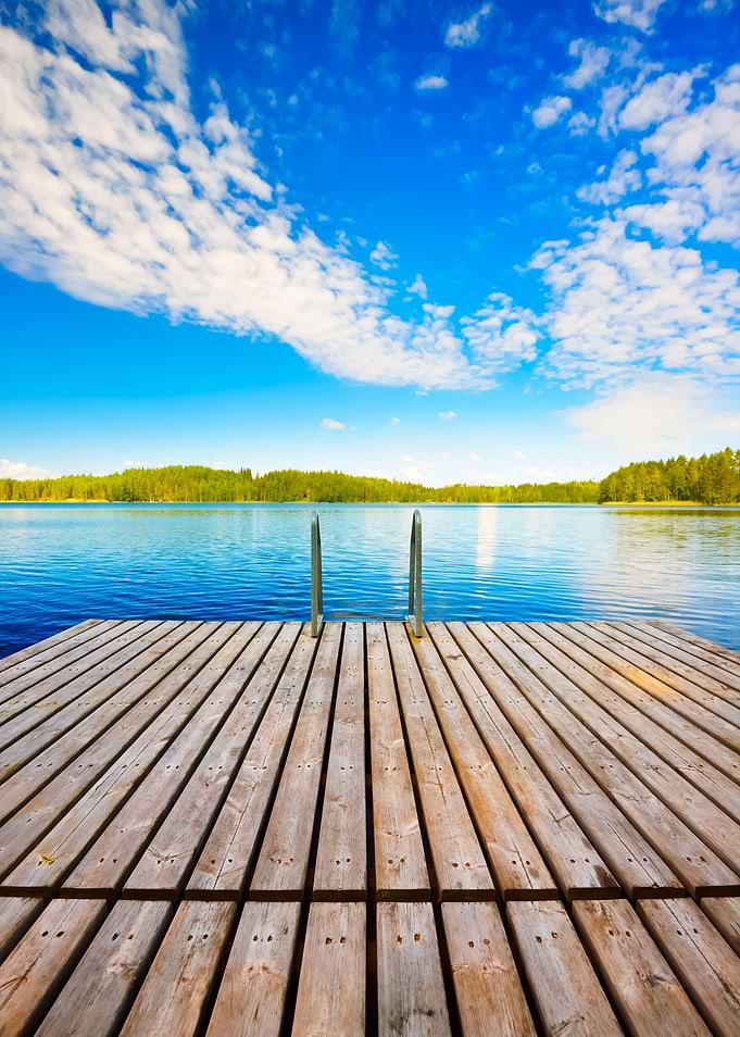 Saimaa Lake In Finland