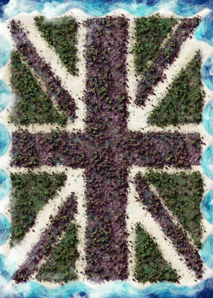 United Kingdom Flag Island