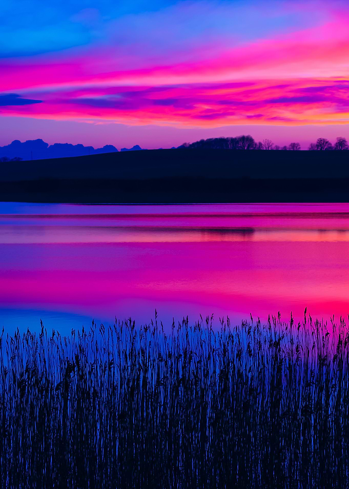 Beautiful Lake With Colorf