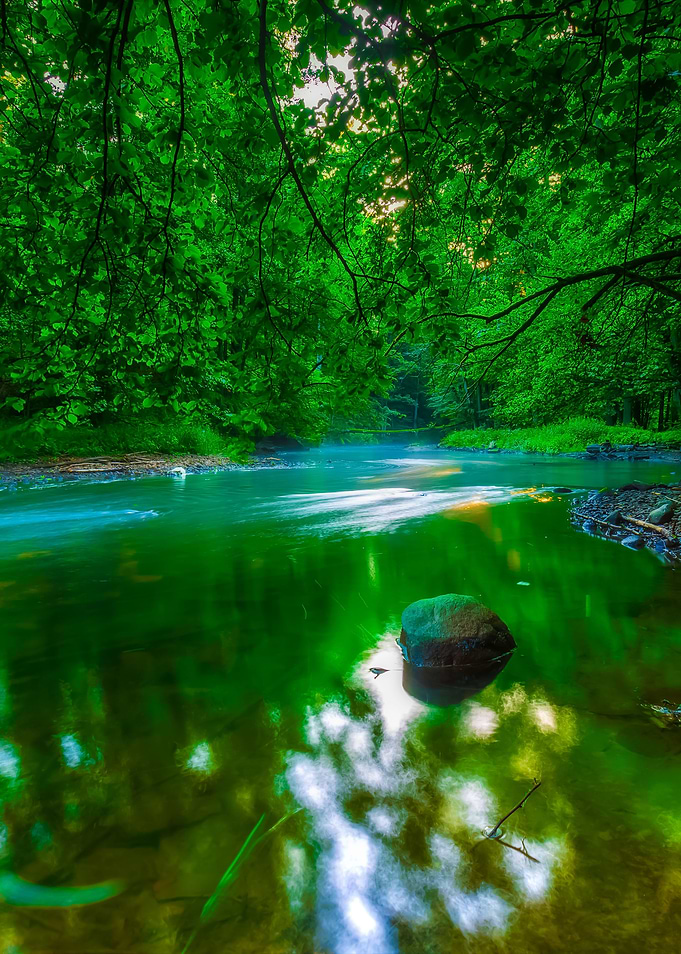 Beautiful Wild River In Su