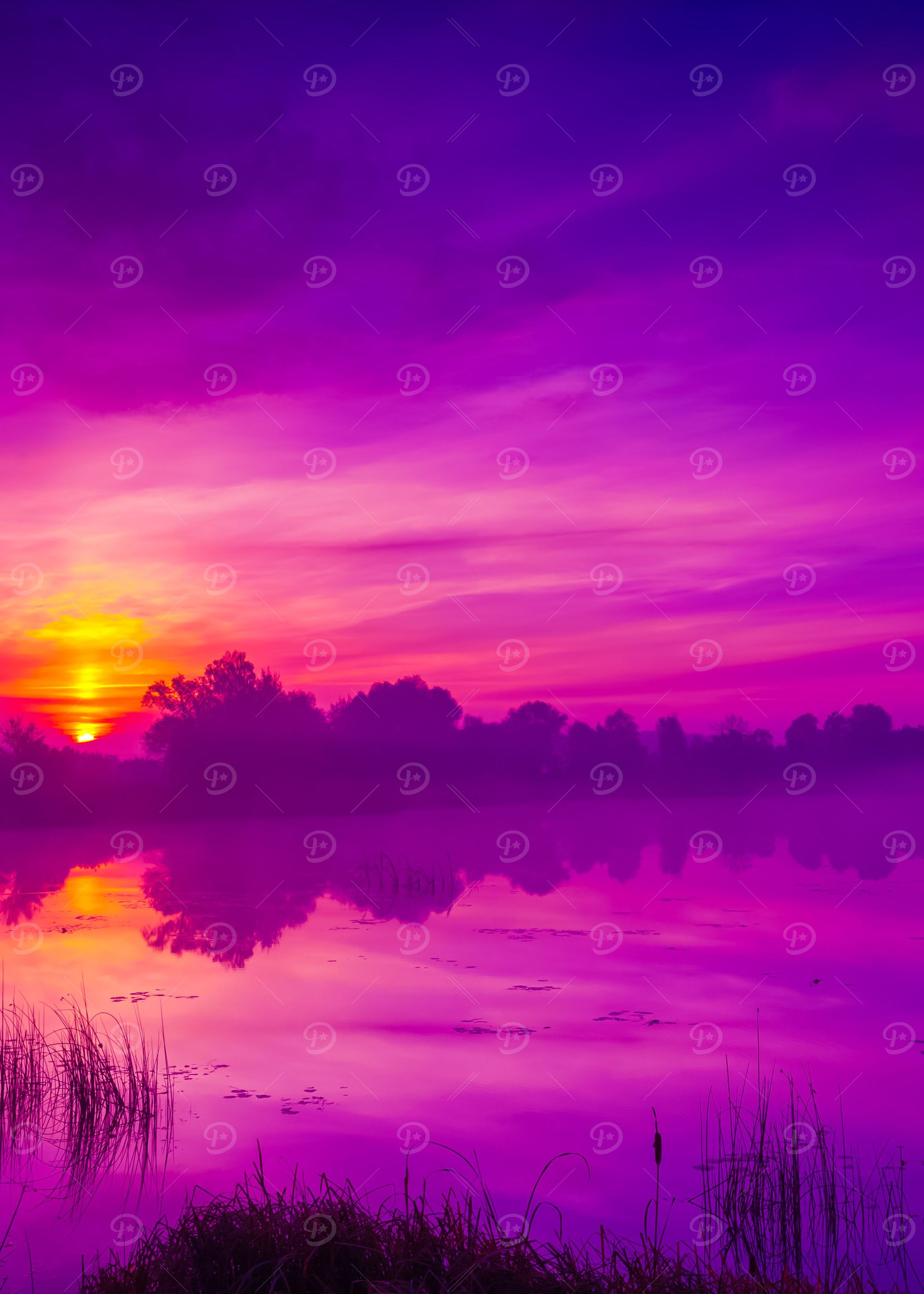 Early Morning Dawn Over Th