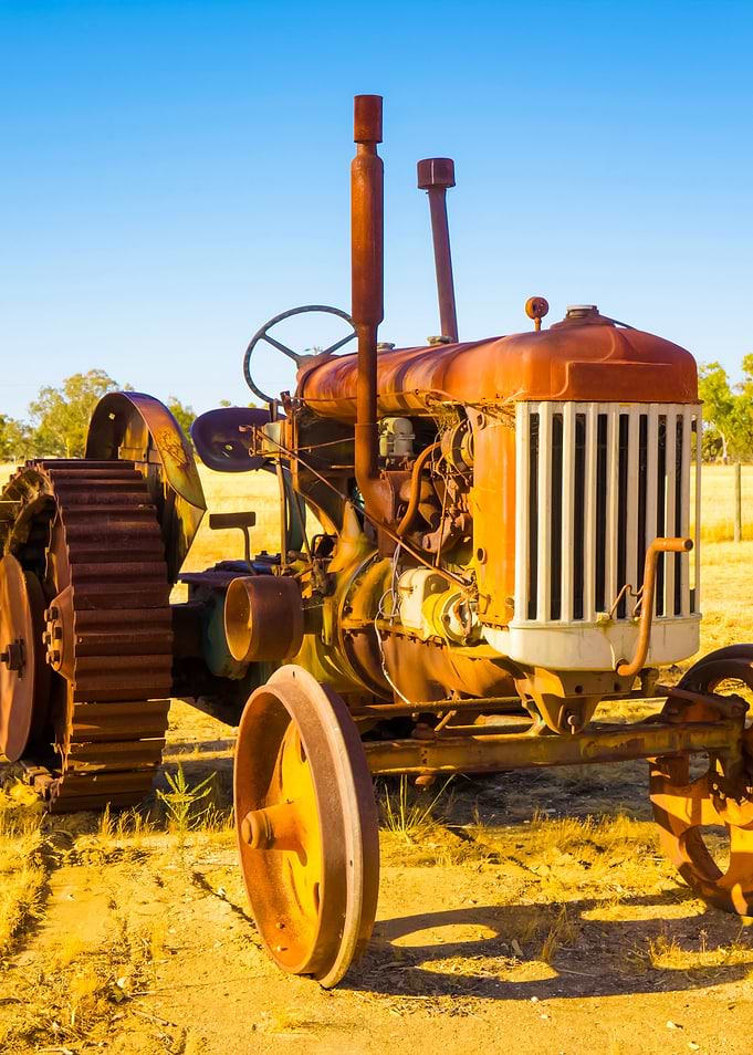 Old Abandoned Tractor In G