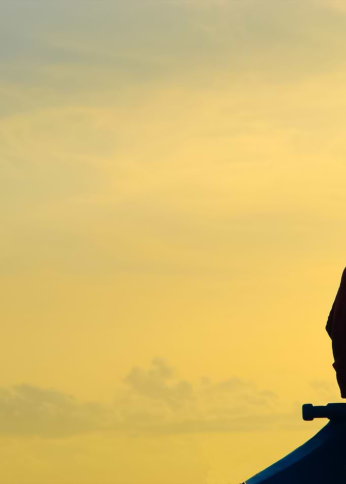 Silhouette Of A Fisherman
