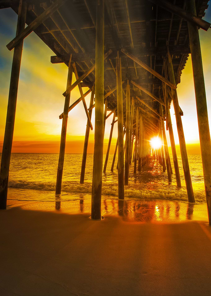 Sunset Through The Pier