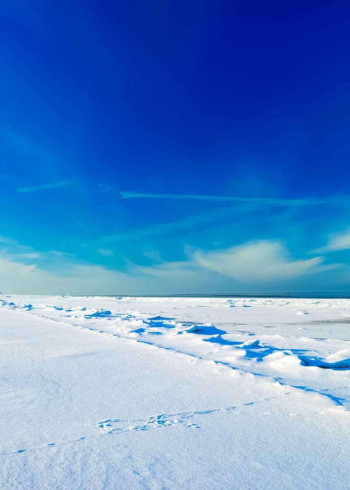 Ice Desert Winter Landscap