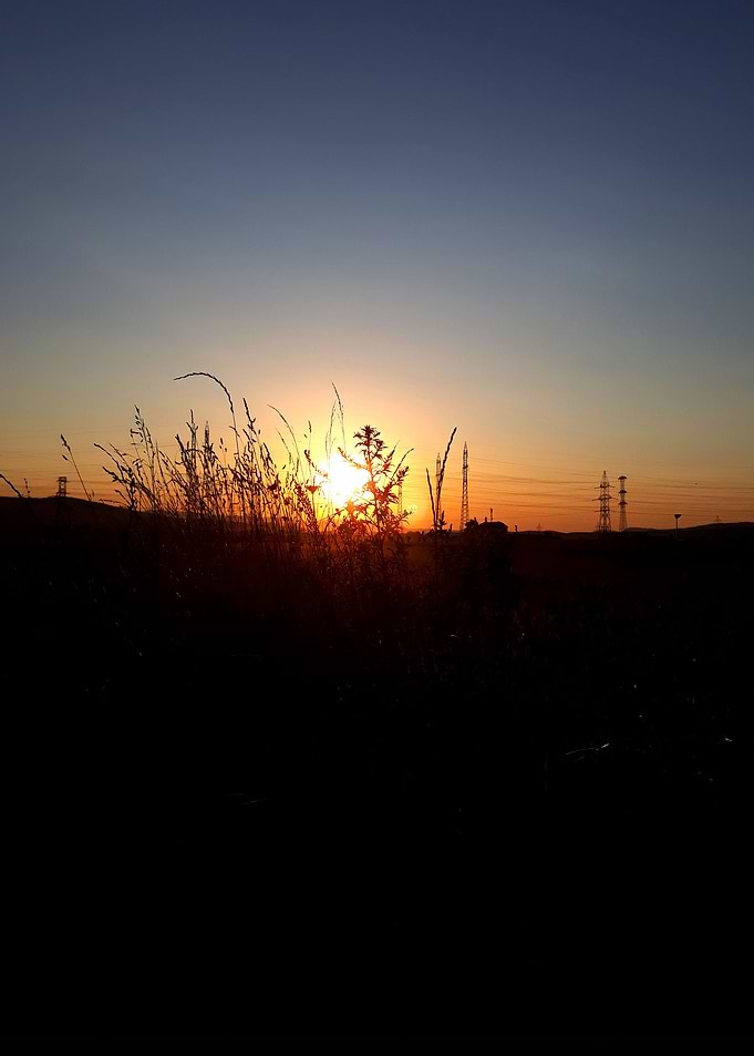 Sunset in august